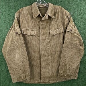 Vintage Raindrop Camo Camouflage Distressed Short Jacket Men’s Size Medium